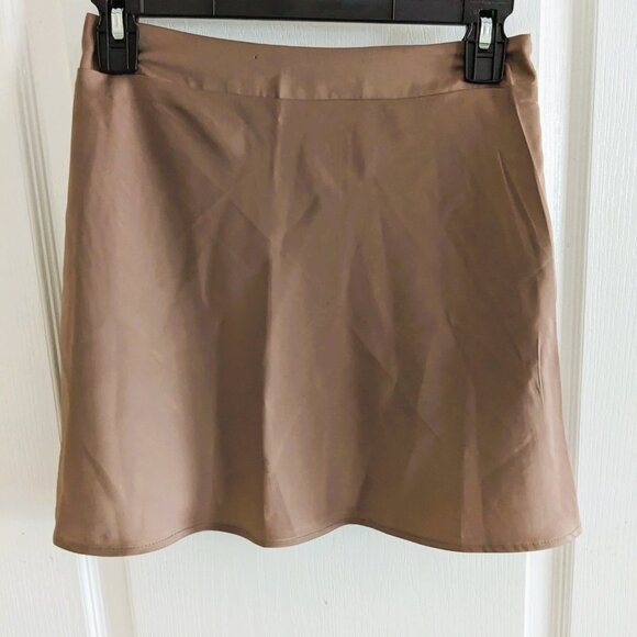 Forever 21 Dark Taupe A-line Skirt Sz XS - Picture 4 of 4